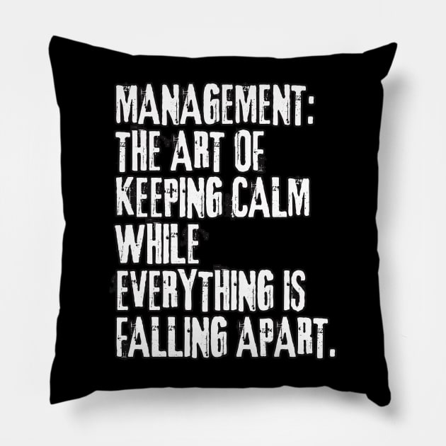 Manager's Delight: Hilarious Memes Sticker and T-Shirt Collection Pillow by RetroStickerHub