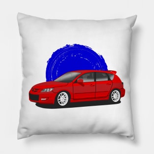Red Mazda 3 MPS Pillow