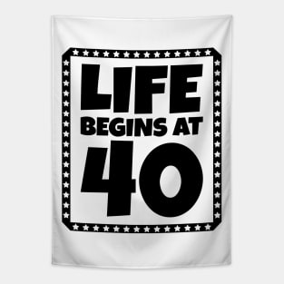 Life Begins at 40 Tapestry