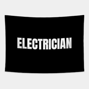 Electrician Word - Simple Bold Text Tapestry