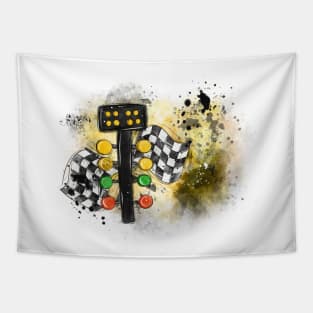 Dirt Track Racing Tapestry