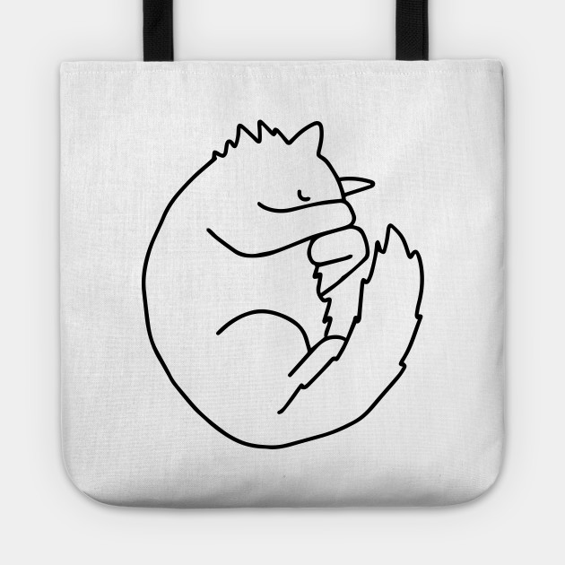 Lazy Cat Cat Tote Teepublic