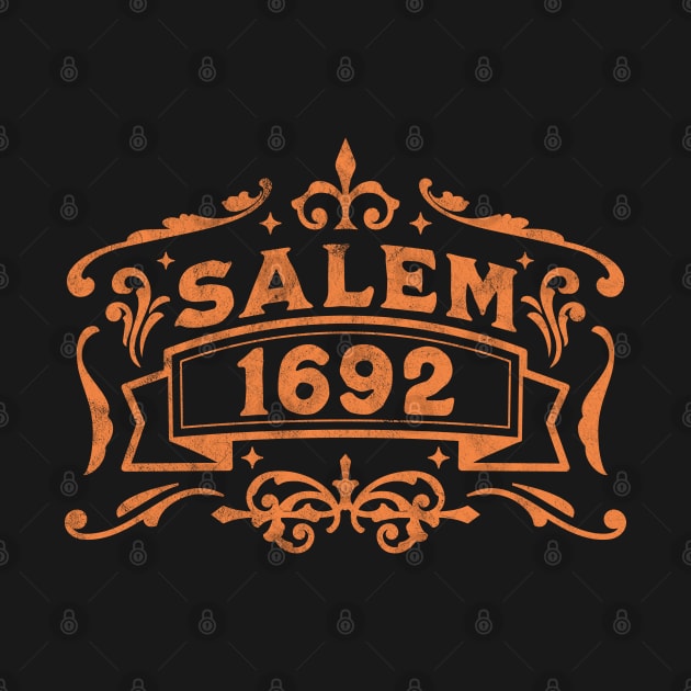 Salem 1692 - Salem Witch Trials - Retro Vintage Distressed by OrangeMonkeyArt