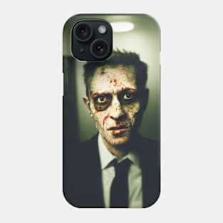 Zombie Journalist Portrait Phone Case