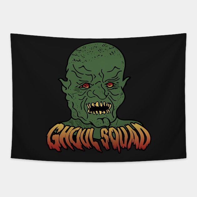 Official Ghoul Squad Podcast Color Logo Tapestry by GhoulSquadFM