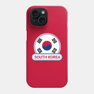 South Korea Country Badge - South Korea Flag Phone Case