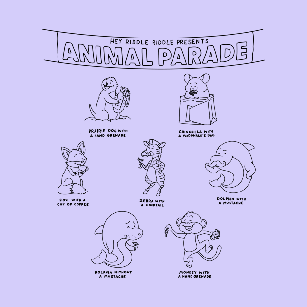 Animal Parade #3 by Hey Riddle Riddle