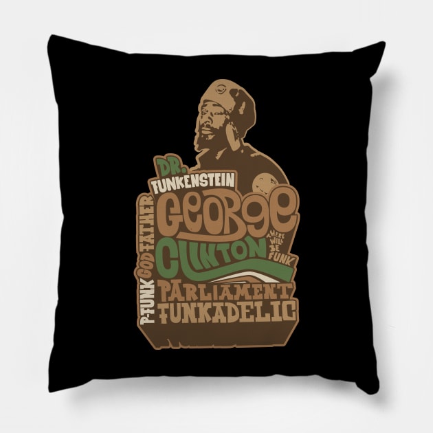 George Clinton - Tribute to the P-Funk Master! Pillow by Boogosh