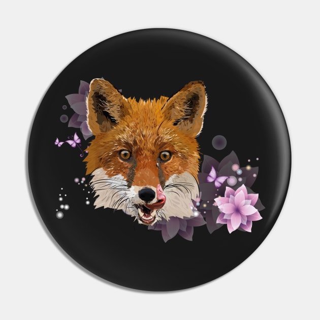 Red fox Pin by obscurite