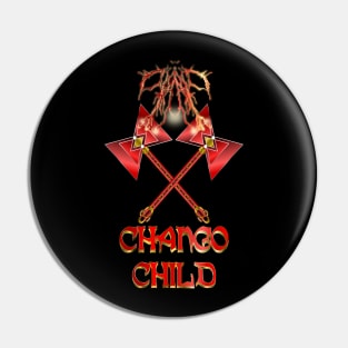 Chango Child Twin Lightining Thunder Axe Pin