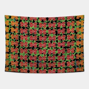 colorful geometric rectangular patterns Tapestry