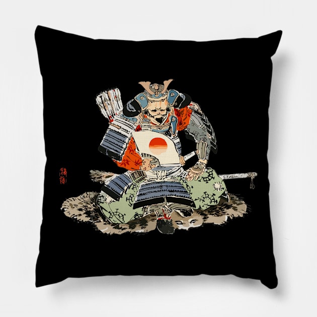 Samurai Pillow by la chataigne qui vole ⭐⭐⭐⭐⭐