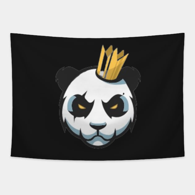 Panda king t-shirt Tapestry by CharactersFans