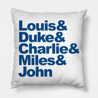 The American Jazz Legends Pillow