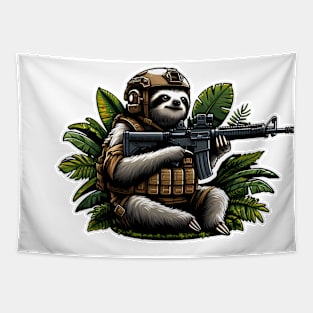 Tactical Sloth Tapestry