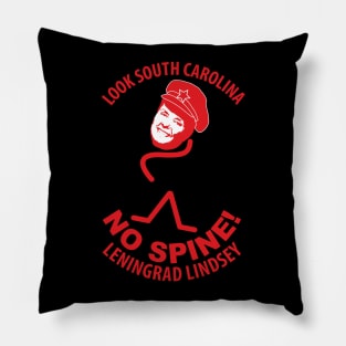 No Spine Lindsey Graham Pillow