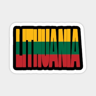 Lithuania flag stencil Magnet