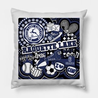 Raquette Lake Girls Camp Collage Pillow