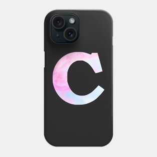 The Letter C Blue and Pink Design Phone Case