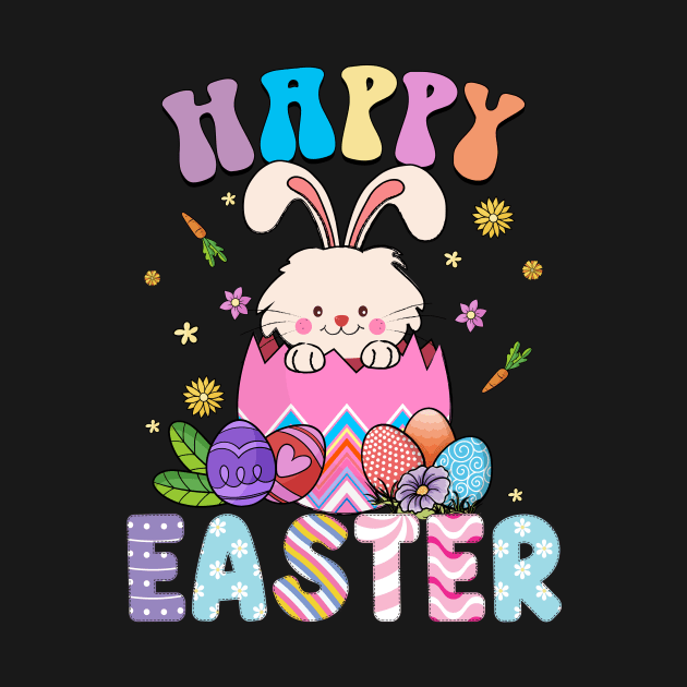 Happy Easter Bunny Seal Cute Egg Hunting by inksplashcreations