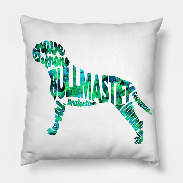 Bullmastiff Pillow by inspirowl