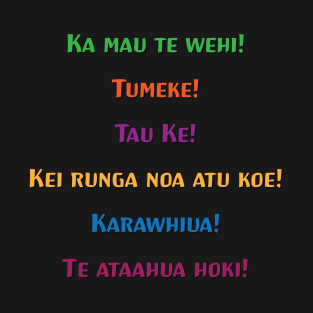 Encouraging Te Reo Māori Kīwaha pack T-Shirt