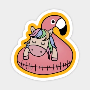 flamingo unicorn Magnet