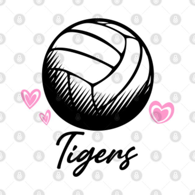 Discover Tigers Volleyball Sport - White - T-Shirt