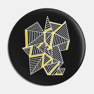 Abstract Lines Repeat with Yellow Pin