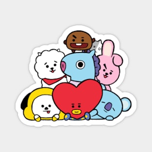 BT21 All Character Army Magnet