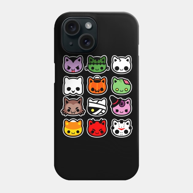 Hallowkitties II Phone Case by evasinmas