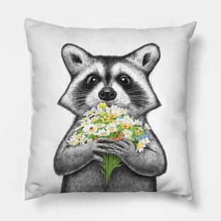 Cute Raccoon Pillow