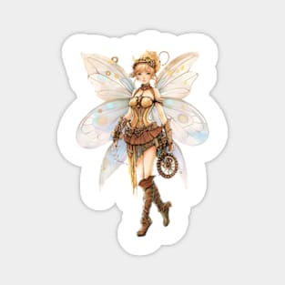 Watercolor Steampunk Fairy Girl #7 Magnet