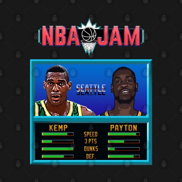 NBA JAM - CLASSIC - THE BEST DUO's EDITION_Glove&Kemp by Buff Geeks Art