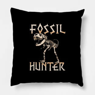 Fossil Hunter - Prehistoric Dinosaur T-Shirt Pillow