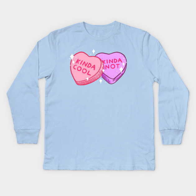 Kinda Cool Kinda Not Aesthetic Clothing Kids Long Sleeve T