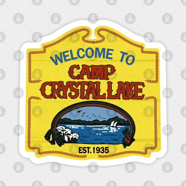 Welcome to Camp Crystal Lake Magnet by tvshirts