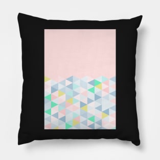 Pastel Geometric (Pink) Pillow