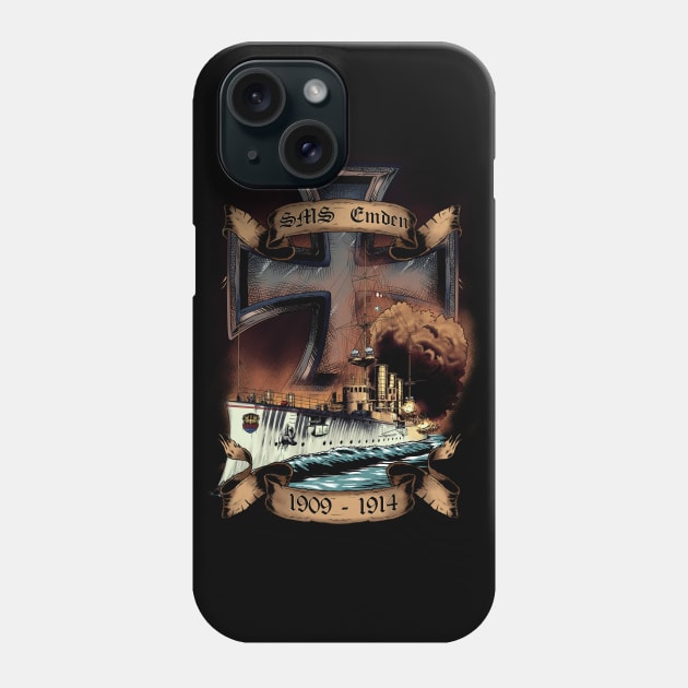 World War I - Naval History - SMS Emden Phone Case by Styr Designs