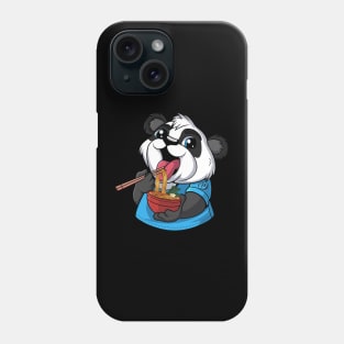 Cute Panda Ramen TShirt Phone Case