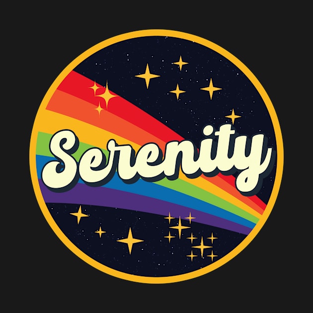 Serenity // Rainbow In Space Vintage Style by LMW Art