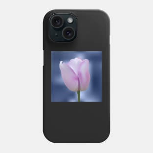 Realistic purple tulip Phone Case