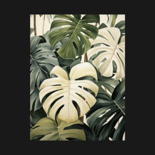 Painting of Monstera Leaves T-Shirt