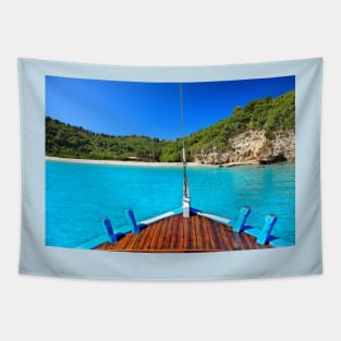 Closer to paradise - Antipaxos island Tapestry