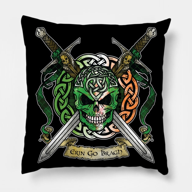 Celtic Warrior: Ireland Pillow by celtichammerclub