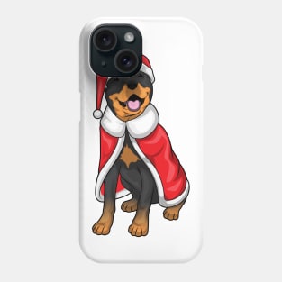 Rottweiler Christmas Santa hat Phone Case