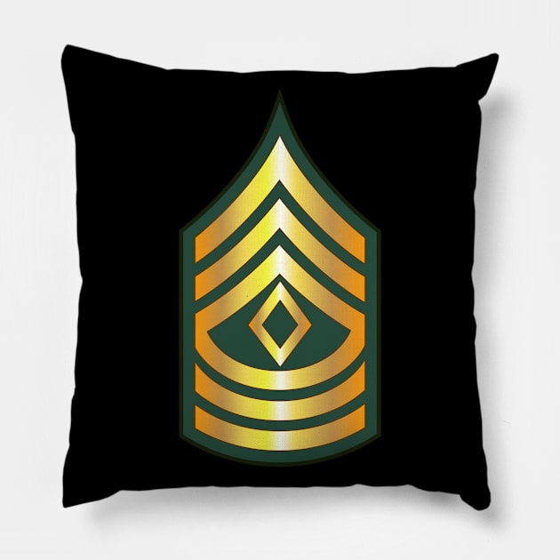 POCKET - Army - First Sergeant - 1SG wo Txt Pillow by twix123844