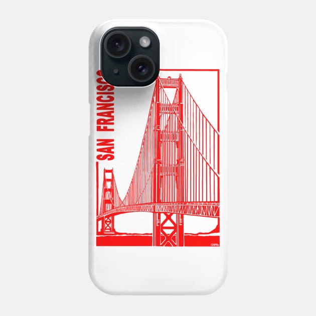 San Francisco-Golden Gate Bridge Phone Case by NewSignCreation