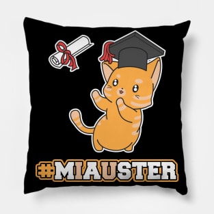 Miauster Master 2021 Cat Master Thesis Pillow