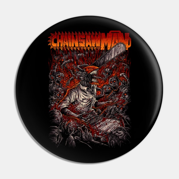 Chainsaw Demon Pin by Ken Asahvey